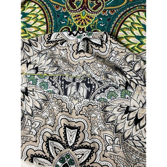 Sandra Darren Maxi Dress Women's Size 10 Multicolor Paisley Halter Neck Stretch - Picture 6 of 13